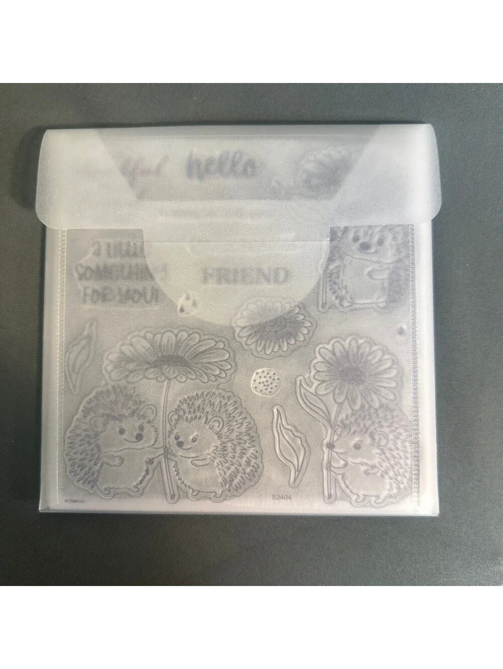 Close To My Heart Z7148 Little Hedgehogs Acrylic Stamp and Thin Cut Set